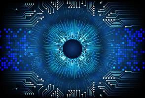 Modern  Cybersecurity Eye on Technology Background vector