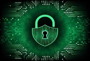 Modern Cybersecurity Technology Background with padlock vector