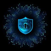 Modern Cybersecurity Technology Background with padlock vector