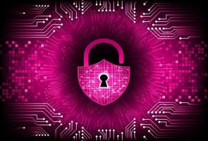 Modern Cybersecurity Technology Background with padlock vector