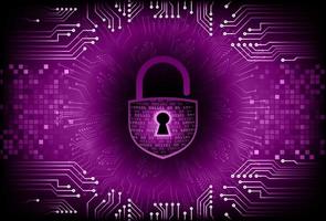 Modern Cybersecurity Technology Background with padlock vector