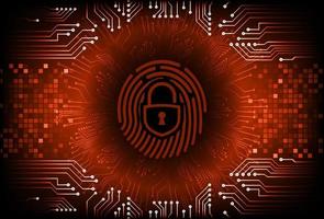 Modern Cybersecurity Technology Background with padlock vector