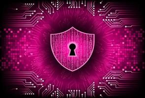 Modern Cybersecurity Technology Background with padlock vector