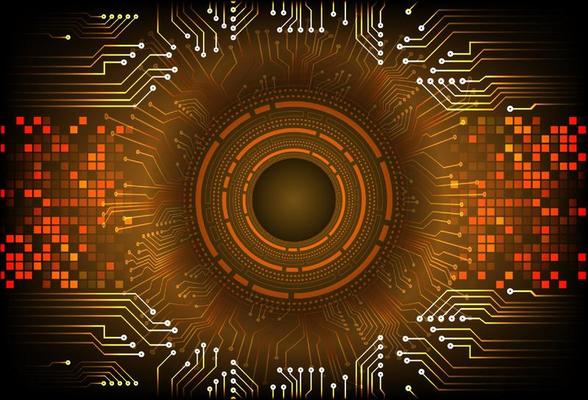 Modern  Cybersecurity Eye on Technology Background