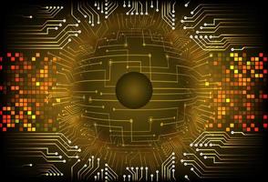 Modern  Cybersecurity Eye on Technology Background vector