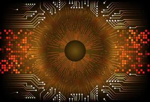 Modern  Cybersecurity Eye on Technology Background vector