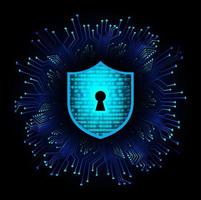 Modern Cybersecurity Technology Background with padlock vector