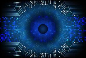 Modern  Cybersecurity Eye on Technology Background vector