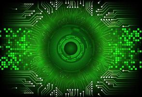 Modern  Cybersecurity Eye on Technology Background vector