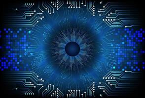 Modern  Cybersecurity Eye on Technology Background vector