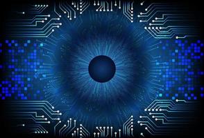 Modern  Cybersecurity Eye on Technology Background vector