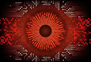 Modern  Cybersecurity Eye on Technology Background vector