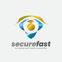 Logical Privacy Shield Secure Guard Logo vector