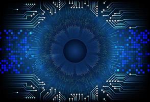 Modern  Cybersecurity Eye on Technology Background vector