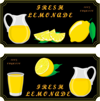 Various sweet tasty natural lemonade png