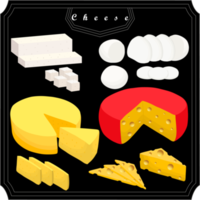 Various sweet tasty cheese png