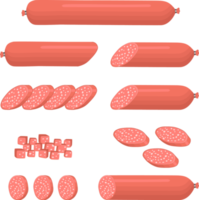 Various sweet tasty sausage png