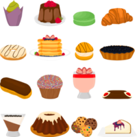 varios dulce sabroso postres png