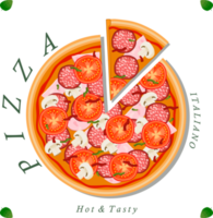 varias pizzas dulces y sabrosas png