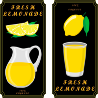 Various sweet tasty natural lemonade png