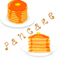 verschiedene Süss lecker Pfannkuchen png