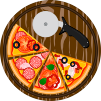 Slice tasty pizza png