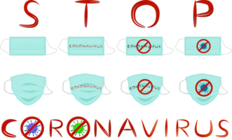 diferente de máscaras de respirador para prevenção de coronavírus png