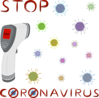 thermomètre numérique pour la prévention du coronavirus de covid png