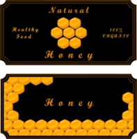 divers zoet smakelijk natuurlijk honing van honingraat png
