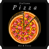 Various sweet tasty pizza png