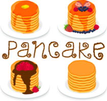 Various sweet tasty pancake png