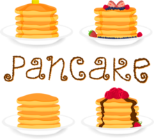 Various sweet tasty pancake png