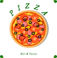 diverses pizzas savoureuses sucrées png