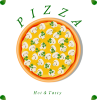 diverses pizzas savoureuses sucrées png