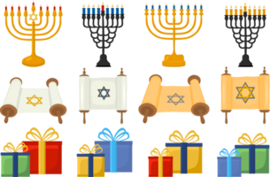 Collection accessory for celebration holiday Hanukkah png