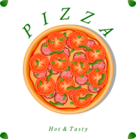 Various sweet tasty pizza png