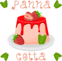 verschiedene Süss lecker Panna Cotta png