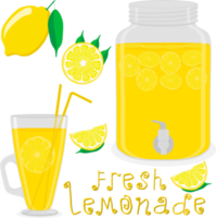 Various sweet tasty natural lemonade png
