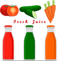 Sweet tasty natural eco product juice in bottle png