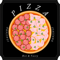 Various sweet tasty pizza png