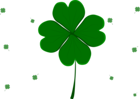 holiday St Patrick day with green shamrock clover png