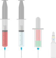 gros ensemble différent les types de seringues png