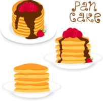 Various sweet tasty pancake png