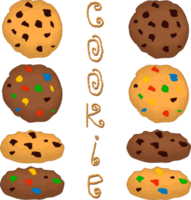 Various sweet tasty cookie png