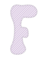 Purple lettering Alphabet png
