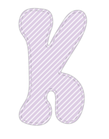 Purple lettering Alphabet png