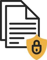 Document Security Vector Icon Design