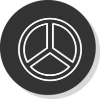 diseño de icono de vector de símbolo de paz