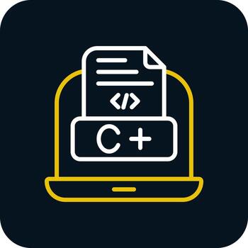 diseño de icono de vector de lenguaje de codificación