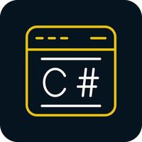 C Sharp Vector Icon Design